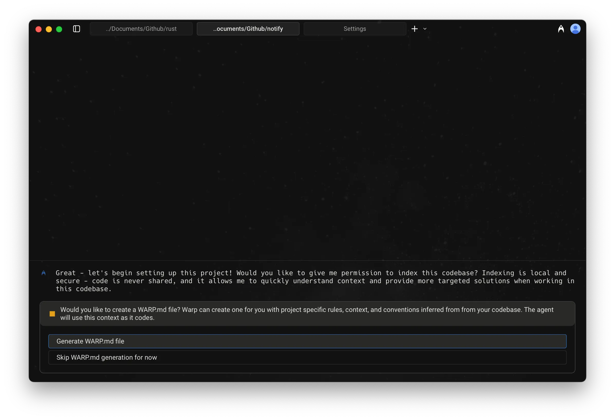 /init setup flow; 1 of 2